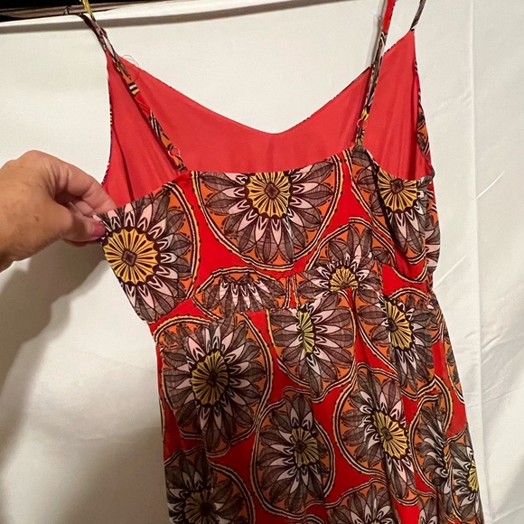 Sz 6 Banana Republic ruffled hem  mod tank maxi dress - Picture 8 of 14